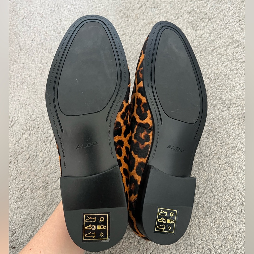 Men’s Aldo Ponyhair Cheetah Print Loafers - Picture 5 of 7